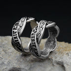 Odin Steel Ring Viking Letter Nordic Runes Punk