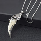 Wolf Steel Pendant Chinese Style Versatile Imitation