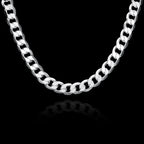 925 sterling Silver necklace for men classic 12MM chain 18-30 inch fine Fashion brand jewelry party wedding gifts Fast Ship