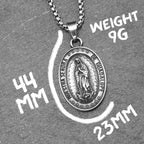Guadalupe Pendant Necklace — Stainless Steel