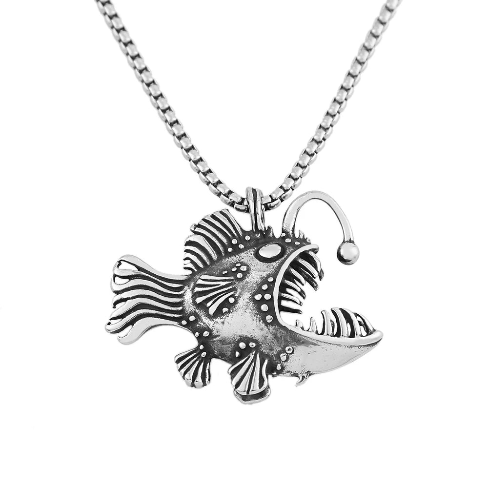 Lantern Fish Pendant — 316L Stainless Steel