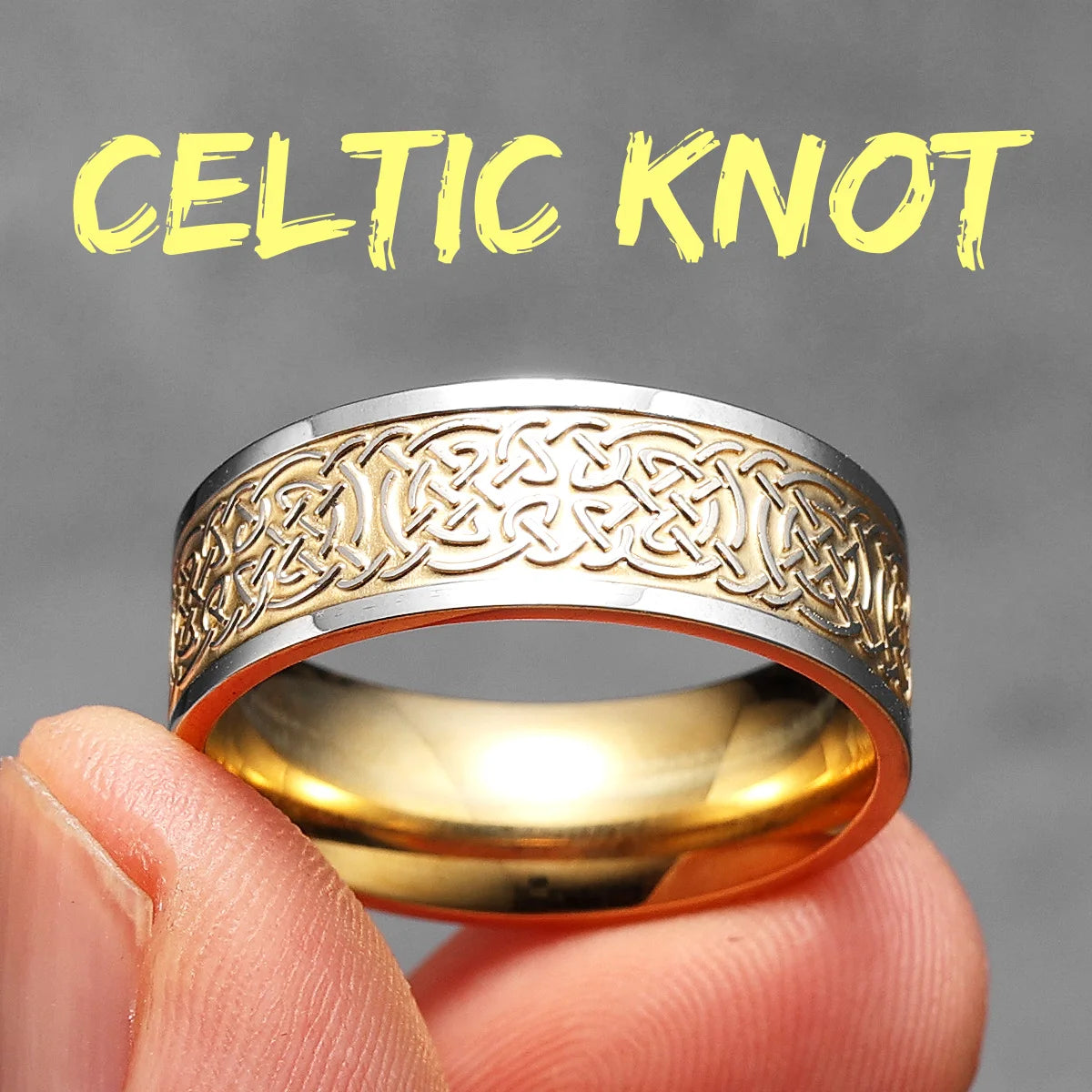 Celtic Knot Ring — Stainless Steel