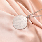 Solomon Seal Hexagram Star Pendant Necklace — Stainless Steel