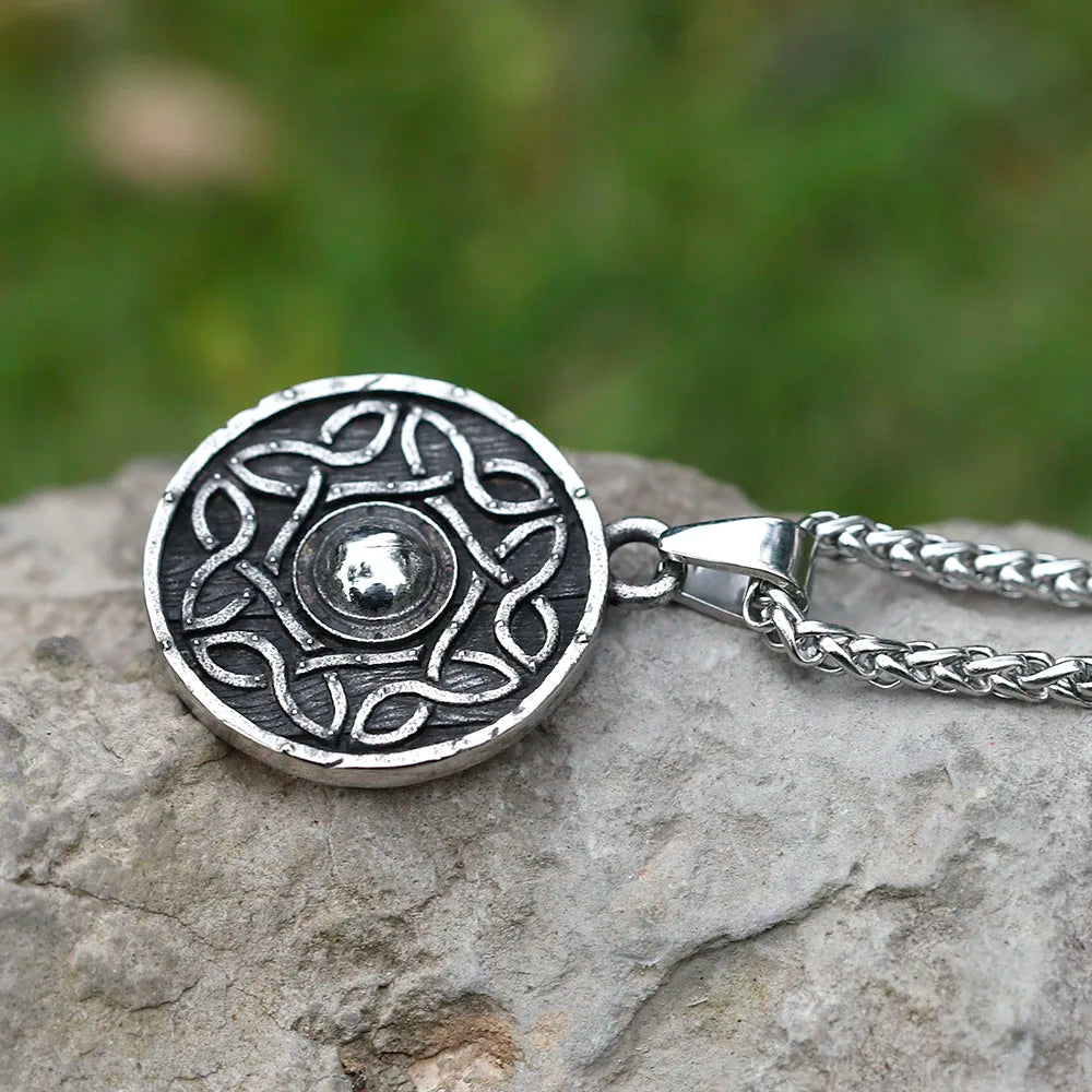 Viking Vegvisir Stainless Steel Pendant Necklace