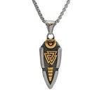 Viking Spear Stainless Steel Pendant Necklace