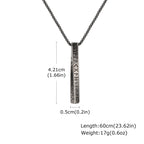 Viking Rune Mobius Pendant Necklace — Stainless Steel