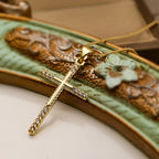 Cross Pendant Necklace — Gold-Tone