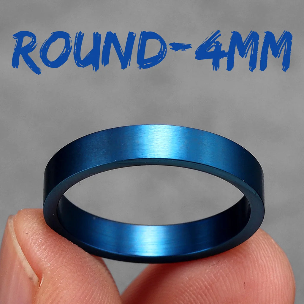 4mm 6mm 8mm 10mm Simple Round Stainless Steel Men Rings Punk Male Women Fashion Jewelry Creativity Gift