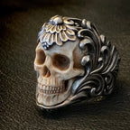 Hip Hop Style Skull Shaped Party Gift Jewelry with Adjustable Opening, 1 Ring