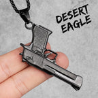 Gun Series AK47 M16 Sniper Rifle Stainless Steel Jewelry Men Necklaces with Pendant For Male Women Punk Hip Hop Gifts Wholesale