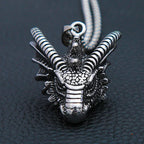 Viking Dragon Biker Pendant — Stainless