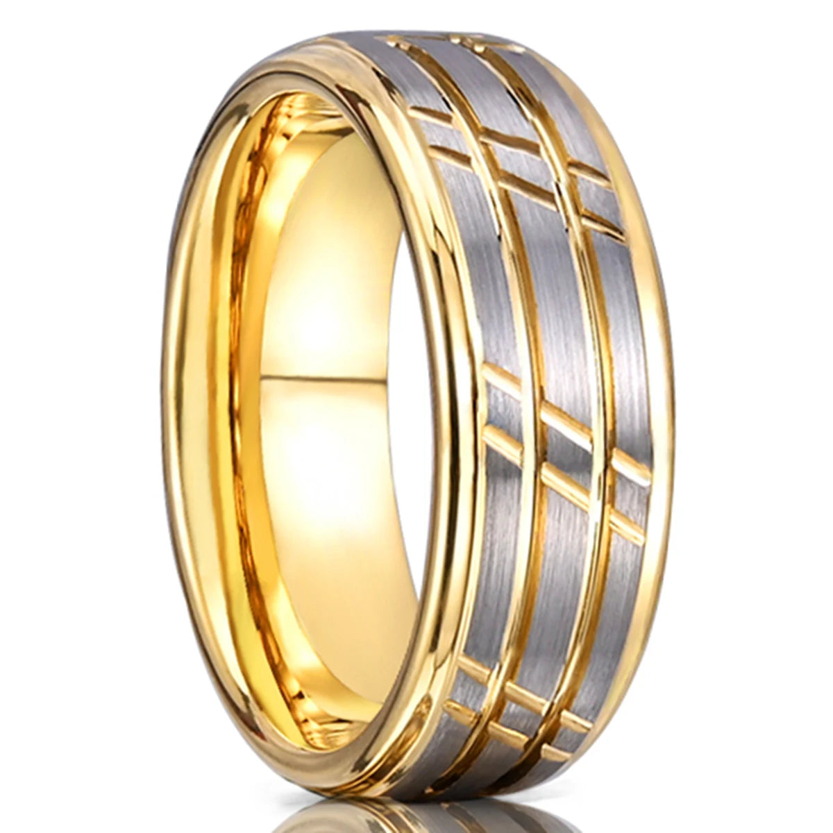 8MM Hammered tungsten carbide ring Men's wedding bands anillos bague homme pareja de compromiso fashion jewelry