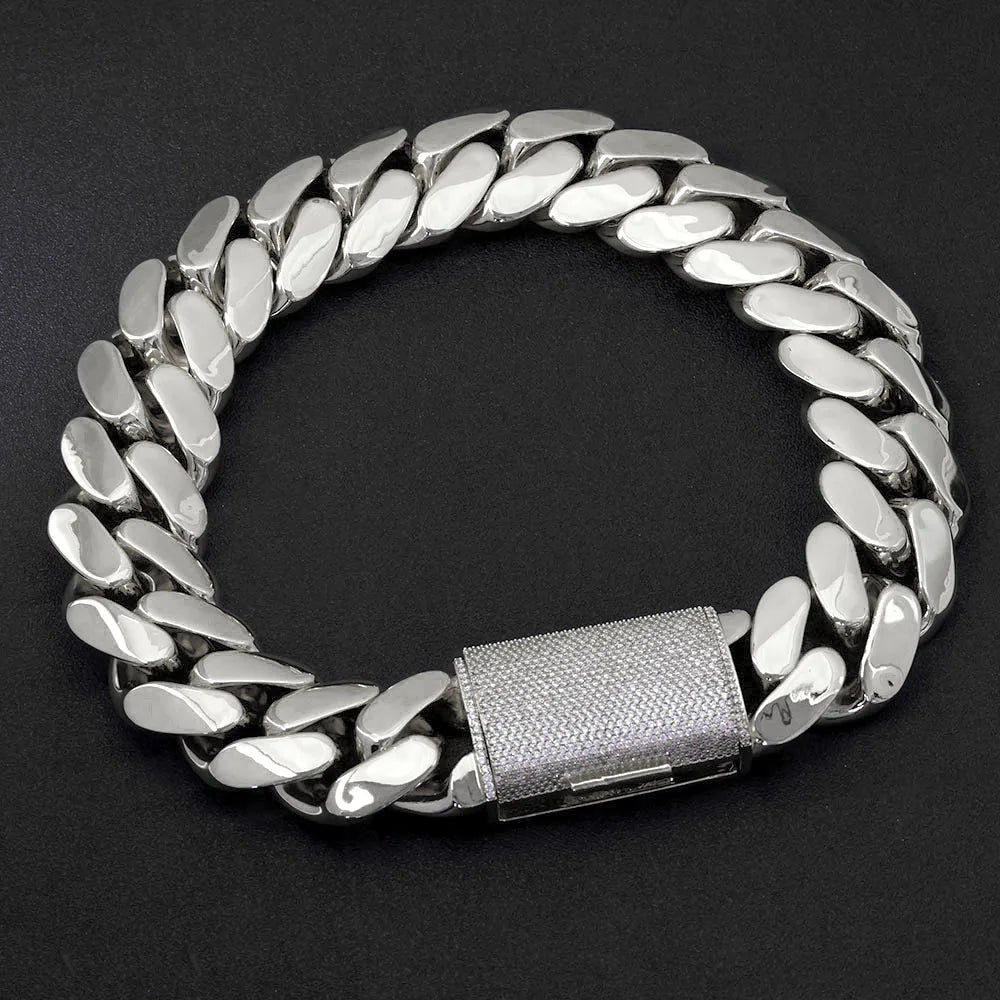 Rose Gold Cuban Chain Necklace 30/40MM Heavy