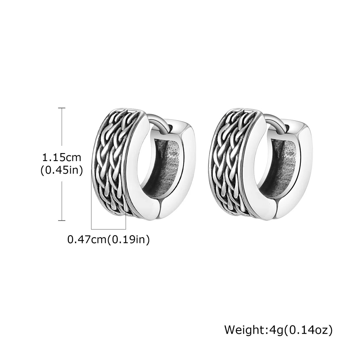 Celtic Knot Viking Hoop Earrings — Stainless Steel