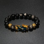 Color-Changing Natural Stone Pi Xiu Beaded Bracelet