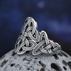 Celtic Knot Ring Polished Vintage for Men — 316L Stainless Steel