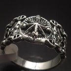 Vintage Northern Pirate Viking Compass Marine Ring Amulet Rings for Men Women Nordic Luxury Personality Jewelry