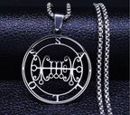 Baphomet Steel Pendant Seal Sallos Men/women Satan