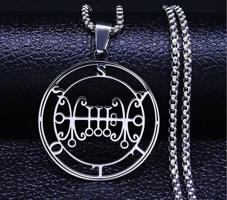 Baphomet Steel Pendant Seal Sallos Men/women Satan