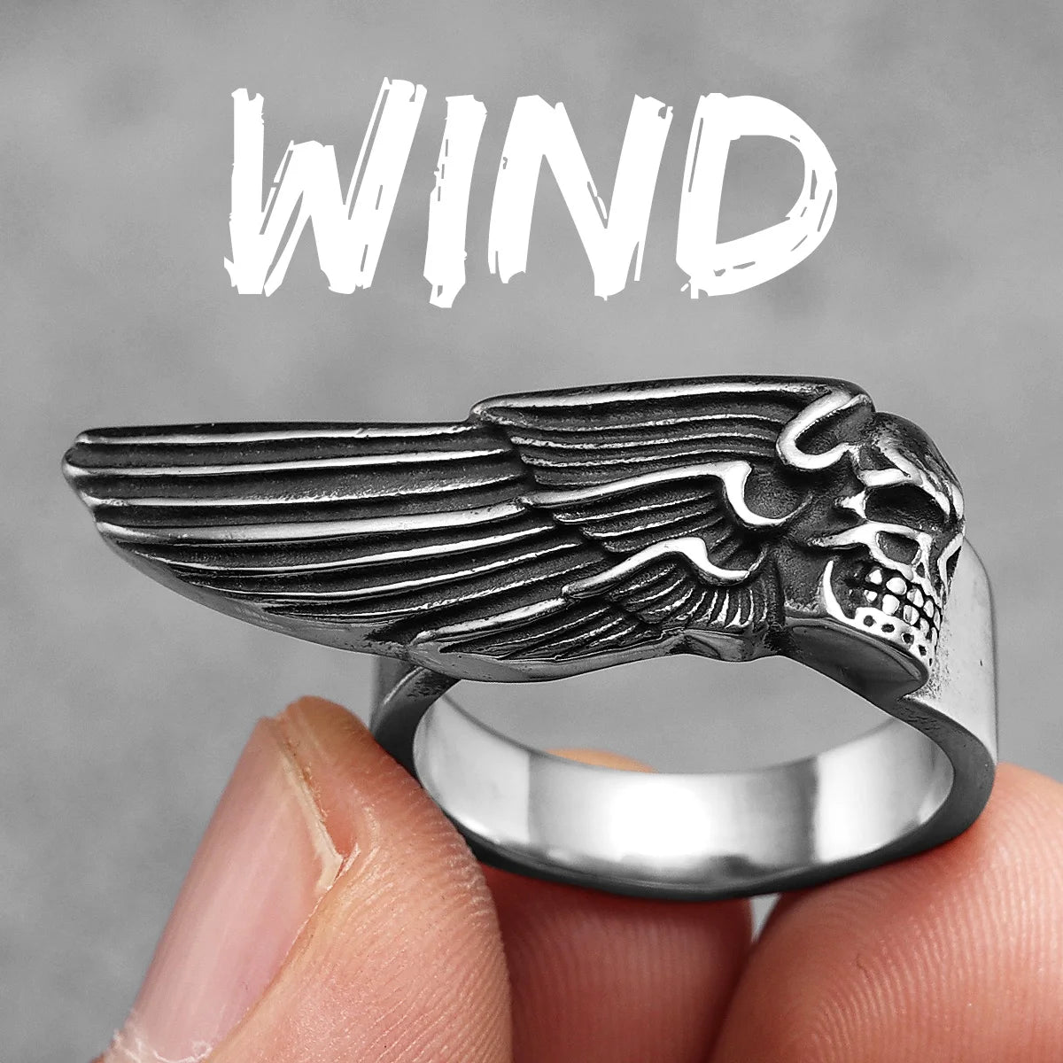 Skull Ring Black Edition — Stainless Steel