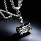 Thor Mjolnir Steel Pendant 316L Norse Mythology