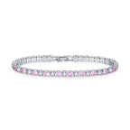 2026 New Hiphop Tennis Bracelets for Men Women Luxury Iced Out 4mm Zircon Crystal Gold Color Hand Chain Hippie Jewelry Gift