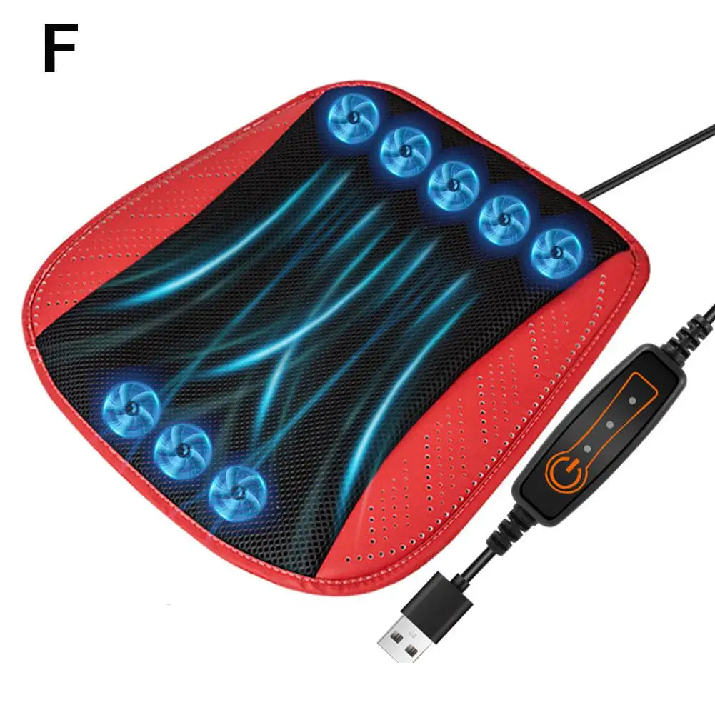 Universal Car Seat Summer Cool Air Seat Cushion With 8/5 USB Fans Fast Blowing Ventilation Seat Cooling Refrigerated
