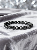 Men's Bracelet Natural Stone Hematite Arrow Bead Beaded Bracelet for Vigour Protection Strength Confidence & Grounding Jewelry