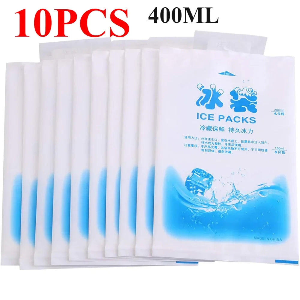 100ml/400ml Reusable Cold Compress Gel Ice Packs Packs For Injuries,Pain Relief,Safe Eco-Friendly Hot And Cold Gel