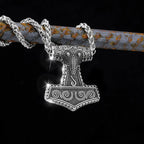 316L Stainless Steel Viking Thor Hammer Pendant Necklace Men Norse Viking Celtic Odin Raven Necklace Amulet Jewelry