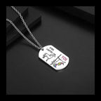 Military Brand Pendant Necklace — Stainless
