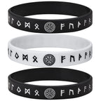 Viking Compass Silicone Bracelet 12mm