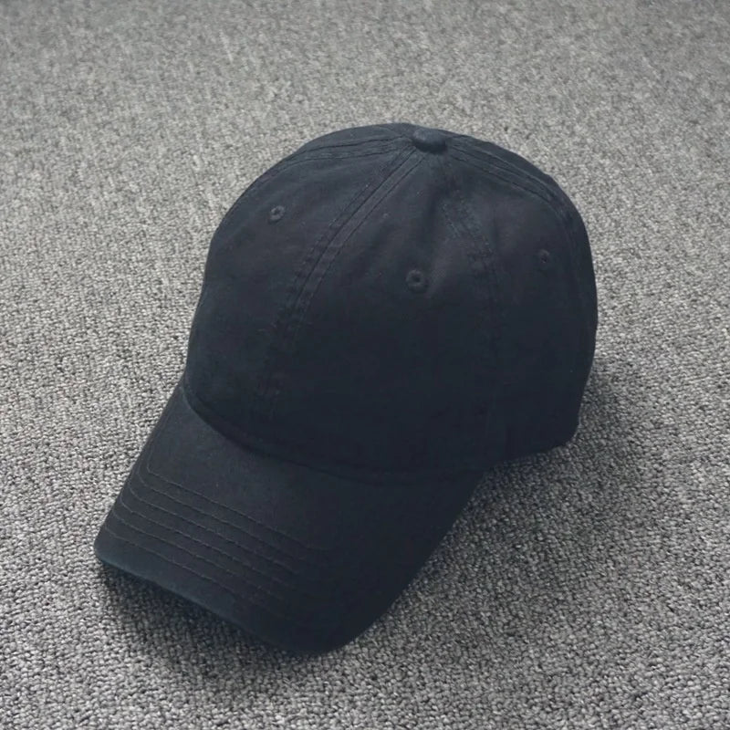 Oversized Cotton Baseball Cap — Adjustable Fit