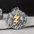 Wrath of Zeus Lightning Bolt Silver necklace the sterling silver pendant for Men Fine Jewelry