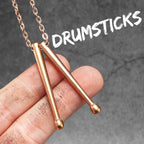Guitar Tape Pendant Necklace Stainless Steel
