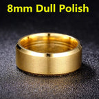 4-8mm Dull Polish Silver Color Titanium Ring For Men and Women Personalized Ring Customize Engraved