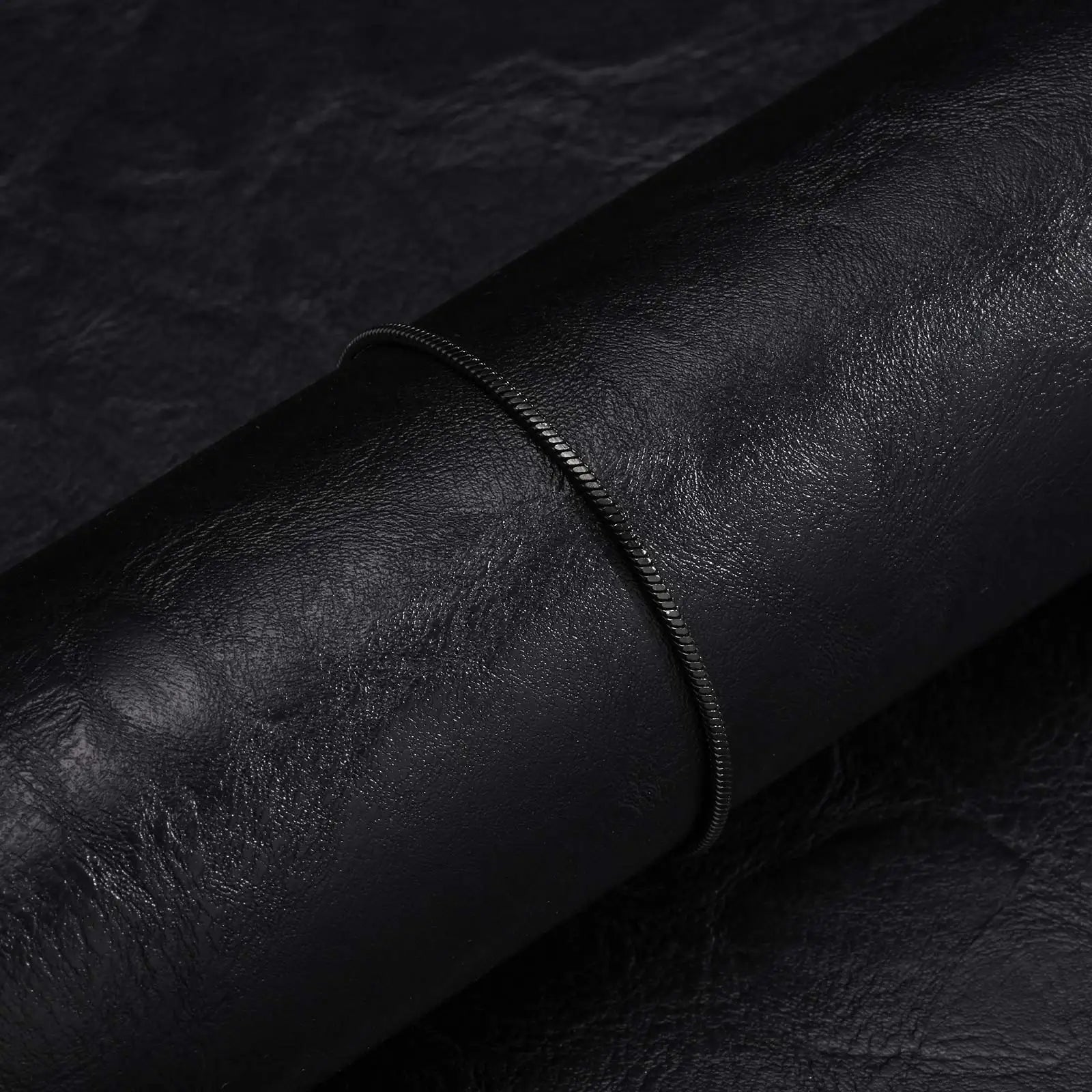 Vnox Men's Simple Square Snake Chain Bracelet Stainless Steel Three-Color Casual Wristband Cool Fashion Accessory