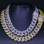 Iced Out Cuban Necklace Stainless Steel 18MM