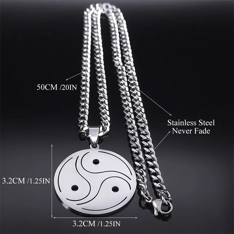 BDSM Symbol Pendant Necklace — Silver