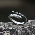 Fashion Men Rings Retro Colour Stainless Steel Vintage Octopus Style Irregular Pattern Trendy Accessories For Man Women