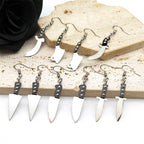 Sword Steel Earrings Gothic Cute Knife Funny Halloween