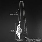 Lion of Judah Star of David Necklace — Stainless Steel