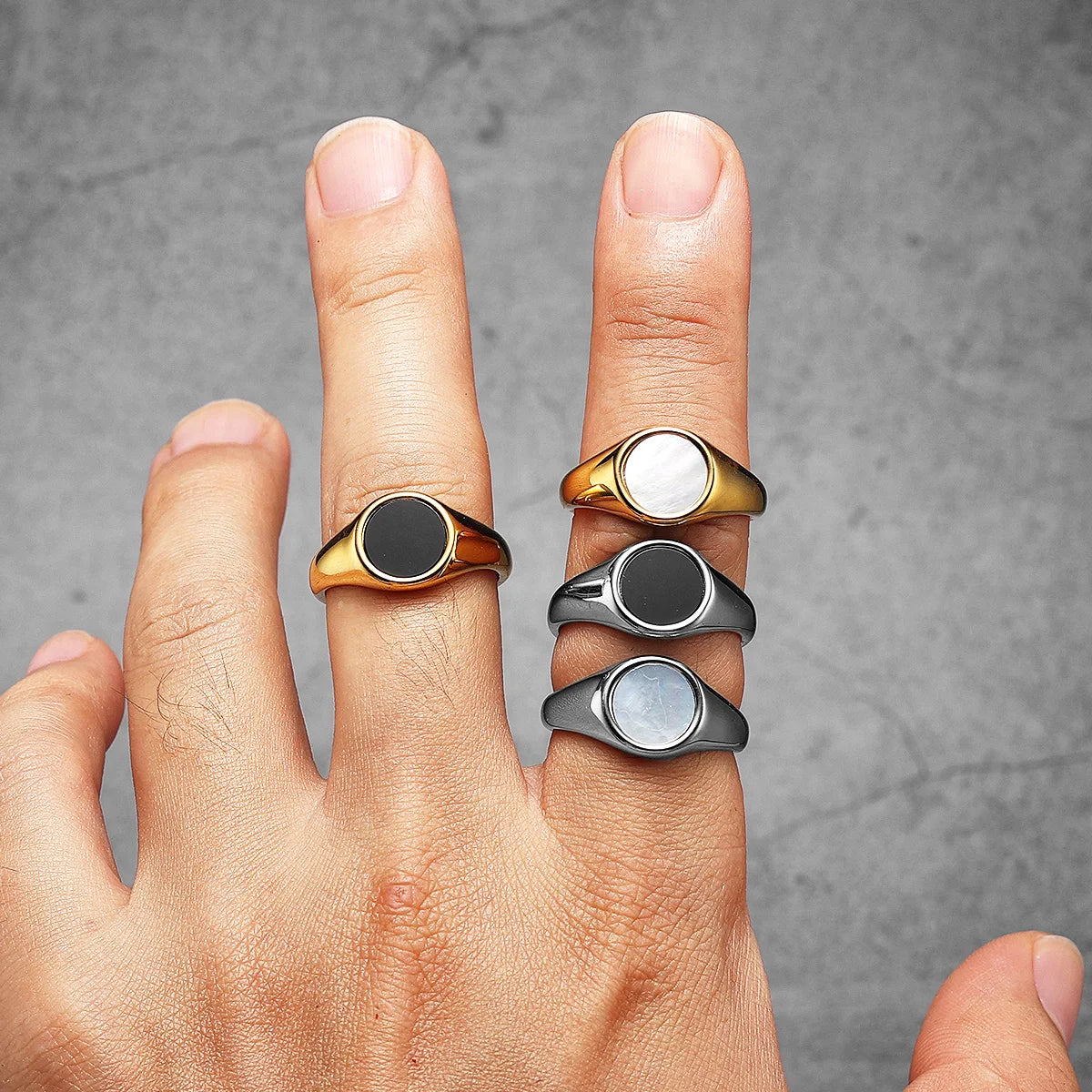 Shell Minimal Ring — Stainless Steel