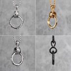 Cross Ring Black Mens Long Necklaces Pendants Chain Hip Hop Punk for Boy Male Stainless Steel Jewelry Creativity Gift Wholesale