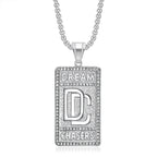 Men's Dream Chasers Pendant Zircon Necklace Stainless Steel Bold Chain Necklace Hip-hop Punk Necklace for Party