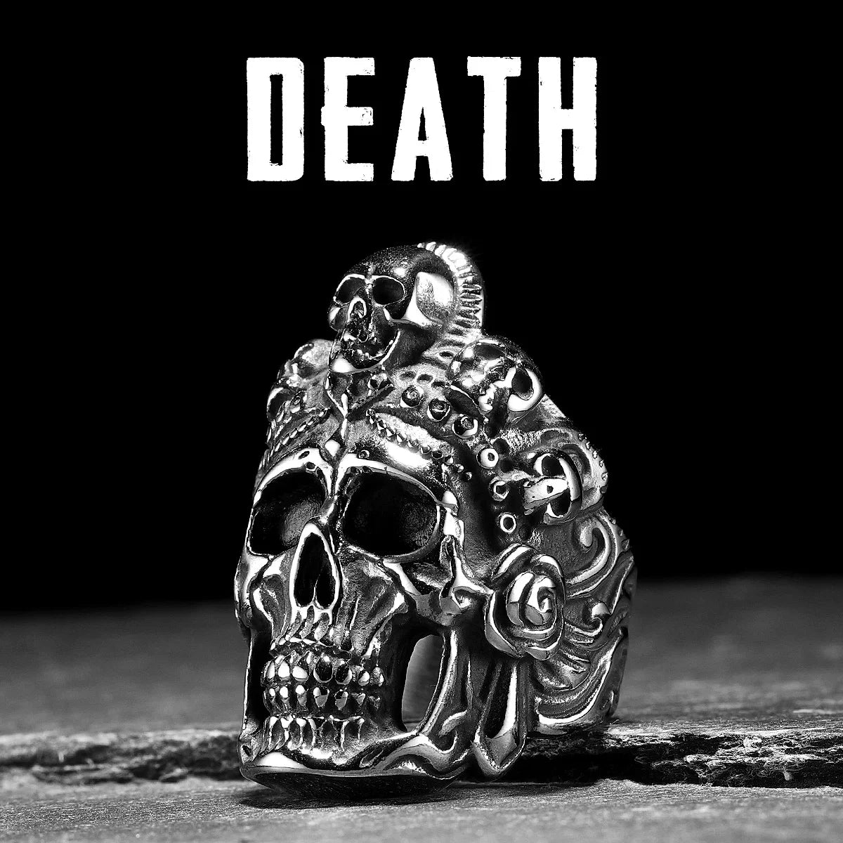 Death Skull Ring — Stainless Steel