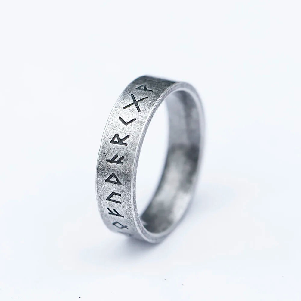Viking Odin Rune Letter Ring — Stainless Steel