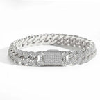 Iced Out Cuban Chain Necklace Stainless Steel 10MM