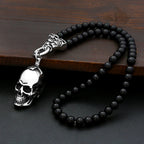 Skull Black Pendant Vintage Punk Rock 50CM Long
