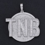 Iced Out Name Disc Pendant 80MM
